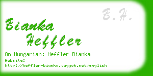 bianka heffler business card